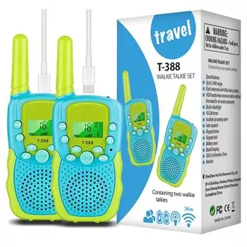 Walkie Talkies for Kids Rechargeable Kids with Clear Sound Perfect Birthday for 3-12 Years Old Outdoor Adventures Camping Hiking