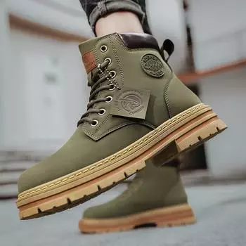 Walking Ankle Boots for Men Outdoor Boots Luxury Brands Men s Booties Winter New High Top Casual Safety Shoes Classic Designer 7 39
