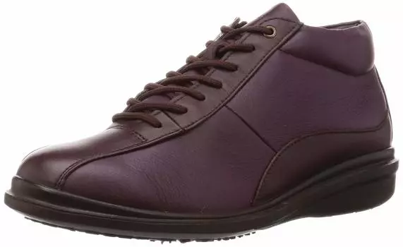 Walking Made in Natural Snowy and Cold Region Water Shock Zipper WL3604NSR Wine 24 cm 3E [World March] Shoes, Japan, Leather, Anti-Slip, винный