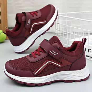 Walking shoes elderly casual driving DNU shoes summer new Velcro comfortable men s and women s shoes middle-aged and elderly running sports shoes 36
