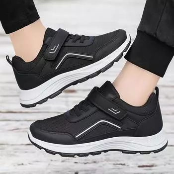 Walking shoes elderly casual driving DNU shoes summer new Velcro comfortable shoes middle-aged and elderly running shoes 39