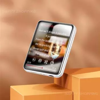 Walkman Compact 3,0 дюйма с сенсорным экраном D2 Metal Fhd для воспроизведения аудио Mp3 Mp3 Walkman Noble музыкальный плеер Mp4 музыкальный плеер чёрный