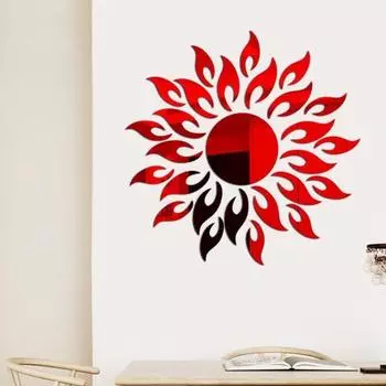 Настенное художественное украшение, многоцветная нежная декоративная спальня, подсолнух, 3D-фон, обои, наклейка на стену