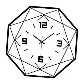 Wall Clock Hanging Wear Resistant Ornament Silent Home Decor for Classroom Housewarming Gift