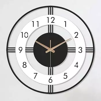 Wall Clock Stylish Metal Analog Wall Clock for Living Room, Office, Kitchen, Home and Hall Fancy Big Size Modern Wall Watch (40 CM) 40 x 40 cm