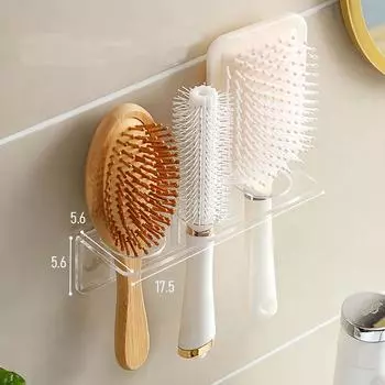 Wall Hanging Bathroom Storage Rack Comb Shaver Holder Acrylic Washing Table Hanging Rack