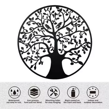 Wall Hanging Craft Metal Nautical Compass Wall Art Creative Hanging Money Tree Decor for Indoor Outdoor 02