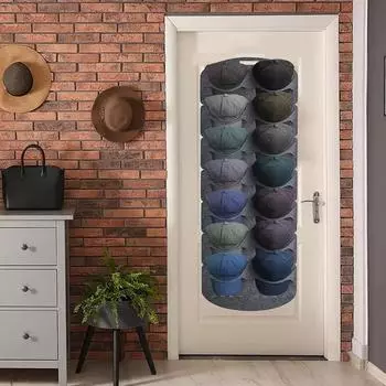 Wall Hanging Hat Organizers Bedroom Closet Space Saving Baseball Cap Felt Storage Door Back Storage Bags