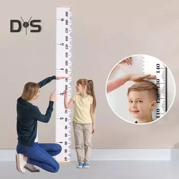 Настенная диаграмма роста детей, точные весы, детская комната, детская спальня, съемный холст, линейка для измерения роста от ребенка до взрослых, мальчиков и девочек белый