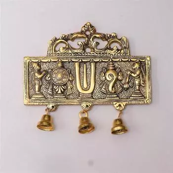 Wall Hanging Tirupati Balaji Symbol Shankh Chakra Tilak with Hanuman ji and garud Statue
