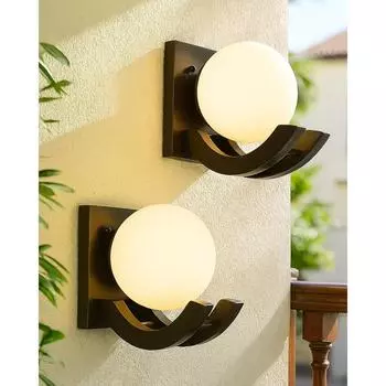 Wall Light, Wall Lamp, Wall Decor, Wall Hanging Wood Light/lamp, Decorative Home, Living Room, Indoor/Outdoor Lighting (Wall Wood, Set of 2)