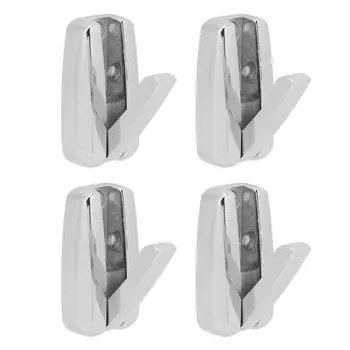 Wall Mount Foldable Hook Zinc Alloy 30KG Weight Capacity Automatic Rebound Thickened Base Polished f