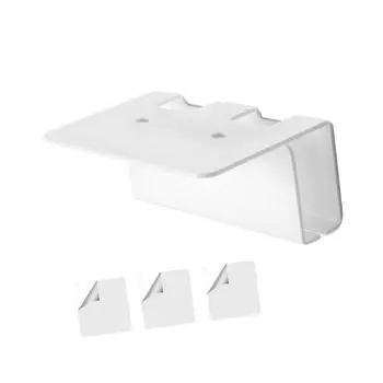 Wall Mounted Electric Toothbrush Holder for Bathroom Organization and Charging Convenience белый