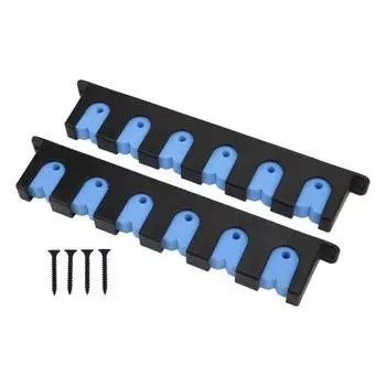 Wall Mounted Fishing Rod Rack Chemical Resistant Vertical 6 Fishing Rod Holder with 4 ScrewsBlue Blue