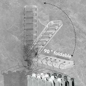 Складная настенная сушилка с присоской для одежды, вешалка-вешалка с петлями для одежды, ветрозащитная сушилка для одежды, невидимые настенные органайзеры