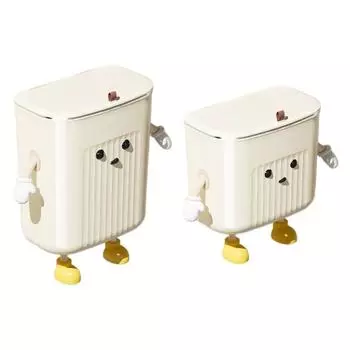 Wall Mounted Kitchen Trash Can Large Capacity Kitchen Garbage Bin with Lid Decors