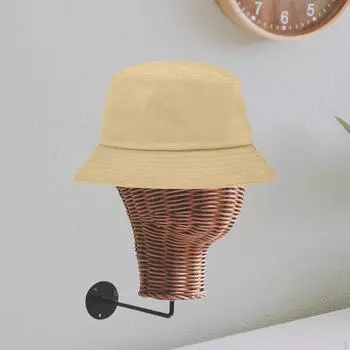 Wall Mounted Mannequin Head Wig Display Model Multipurpose Hanging Stand for Headphone