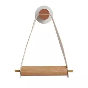 Wall Mounted Paper Towel Holders Rack Wooden Toilet Paper Holder Simple Paper Roll Holder Bathroom белый