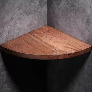 Настенный однослойный держатель для ванной комнаты, полка для душа и шампуня, деревянный держатель для ванной комнаты, модный стиль