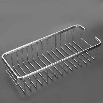 Wall-Mounted Stainless Steel Bathroom Shelf - Hollow Basket for Shampoo & Shower Gel - Drain Rack Organizer United States