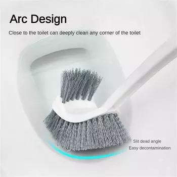 Настенная туалетная щетка Легко чистить Чисто Не пачкает руки Гладкая Экологичная Туалетная щетка Можно повесить Здоровье