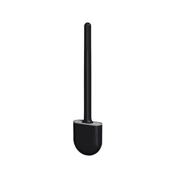 Wall Mounted Toilet Brush Mini Bathroom Toilet Cleaning Brush with Detachable Handle Dark Night