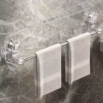 Wall Mounted Towel Rack Adjustable Clothes Drying Rack Durable Slipper Rack