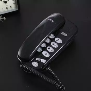 Wall Phone Wired English Landline Telephone Hotel School Business Tool Durable