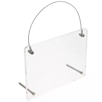 Wall Photo Frame Tabletop Picture Frameless Mount Frames Acrylic Desktop Display Mounted Floating 19.50X14.20X1.00CM прозрачный