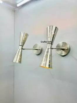 Wall Sconce Diabolo Modern Italian Wall Lights Pair Wall Fixture Lamps 8x3x11 золотой