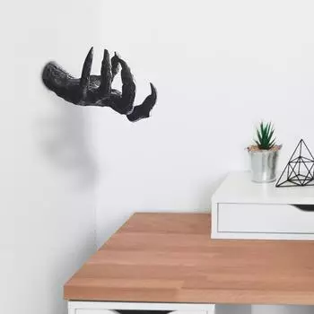 Wall Statues Gothic Sculpture Art Figurines Wall Mount Bar Outdoor Decor