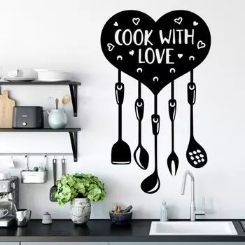 Wall Sticker Eye-catching Innovative Versatile Love Heart Shape Design Wall Mural Home