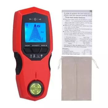 Wall Stud Finder Многофункциональный настенный сканер с ЖК-дисплеем Пузырьковый уровень настенный датчик для металла,
