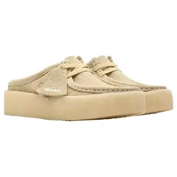 Wallabee Cup Low Standard Shoes Clog Sandals Suede Maple Beige WALLABEE CUP LO 26176568 [Clarks] Женские Light_Maple UK7.5(26.5см)