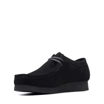 Wallaby Evo Moccasins Black Suede cm [Clarks] Men s 25.5