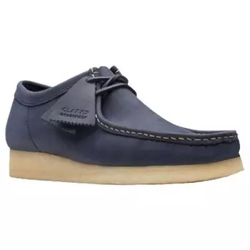 Wallaby Moccasins Crepe Sole Standard Shoes Leather Navy WALLABEE 26174515 [Clarks] Мужская темно-синяя кожа UK9(27,0 см)