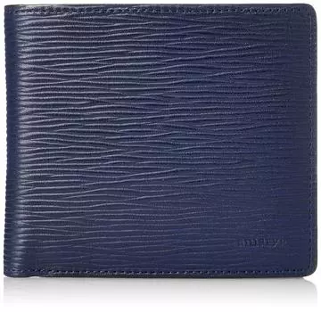 Wallet Bifold Wallet Wave Leather Navy [Aniari] 16-20000