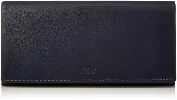 Wallet Long Wallet Bifold No Coin Purse Morbido Series Navy [Takeokikuchi] Men s