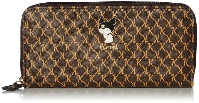 Wallet Long Wallet Round Zipper Monogram SR8 Kuromi Chocolate W195 x H97 x D22mm [Aldi] Women s SR8-11KUCH