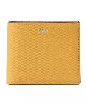 Wallet Mini Mesh Leather Bifold Wallet 07001520 Yellow 00 [Takeokikuchi] [Soft & Natural] Men s (532)