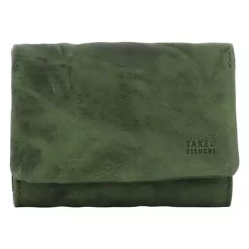 Wallet Trifold Mini Wallet Genuine Leather Oyster Limited Color 720623 Trifold Wallet Folding Wallet Folding Sheepskin Leather Green [Takeo Kikuchi]