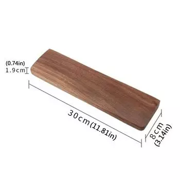 Walnut Wooden Keyboard Wrist Rest Ergonomic Keyboard Holder Palm Typing Support Pad Computer S