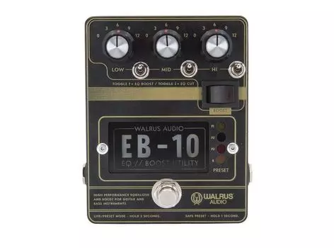 WALRUS AUDIO Walrus Audio ПРЕДУСИЛИТЕЛЬ//ЭКВАЛАЙЗЕР//УСИЛИТЕЛЬ WAL-EB10#B