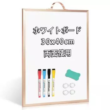 Walspax Whiteboard Wall Hanging with Handle 30x40cm A3 Vertical Magnetic Board Board Small Freestanding Tabletop Whiteboard Aluminum Frame Small