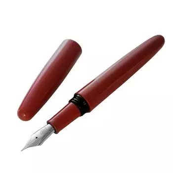 WANCHER Dream Fountain Pen DREAM PEN Makoto Ebonite Sand Red Cigar Shape Fountain Pen Extra (EF Fine)
