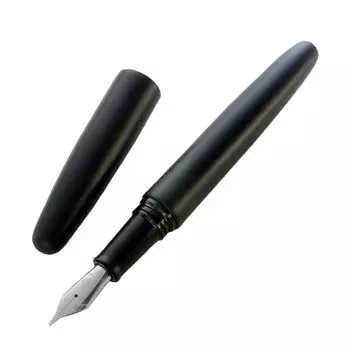 WANCHER Dream Fountain Pen DREAM PEN Makoto Ebonite Matte Black mattblack matt black Cigar Shape Fountain Pen (M Medium)