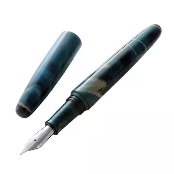 WANCHER Fountain Pen Dream Pen Makoto Ebonite Marble Green DREAM PEN marble green WANCHER (M Medium)