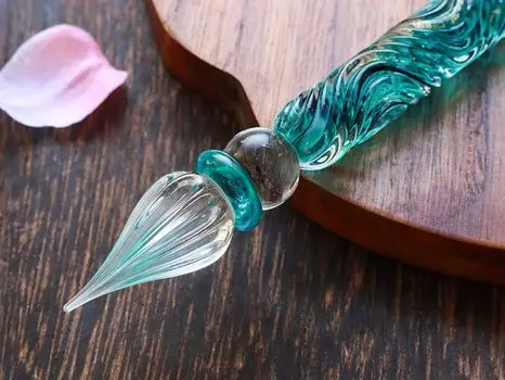 WANCHER Kunisaki glass pillow set pen/pen (Jadevine)