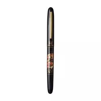 WANCHER Kuretake Modern Makie Fan Mask Fountain Pen Wancher Limited Edition Fountain [Wancher Pen] (M Medium, Black)