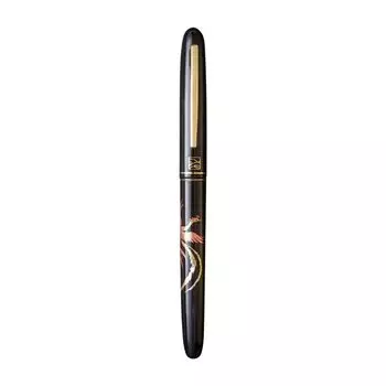 WANCHER Kuretake Modern Makie Zuichou Houou Fountain Pen WANCHER Limited Edition Fountain [Wancher Pen] (M Medium, Black)